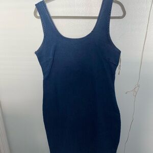 Derek Heart Blue Bodycon Mini Dress
